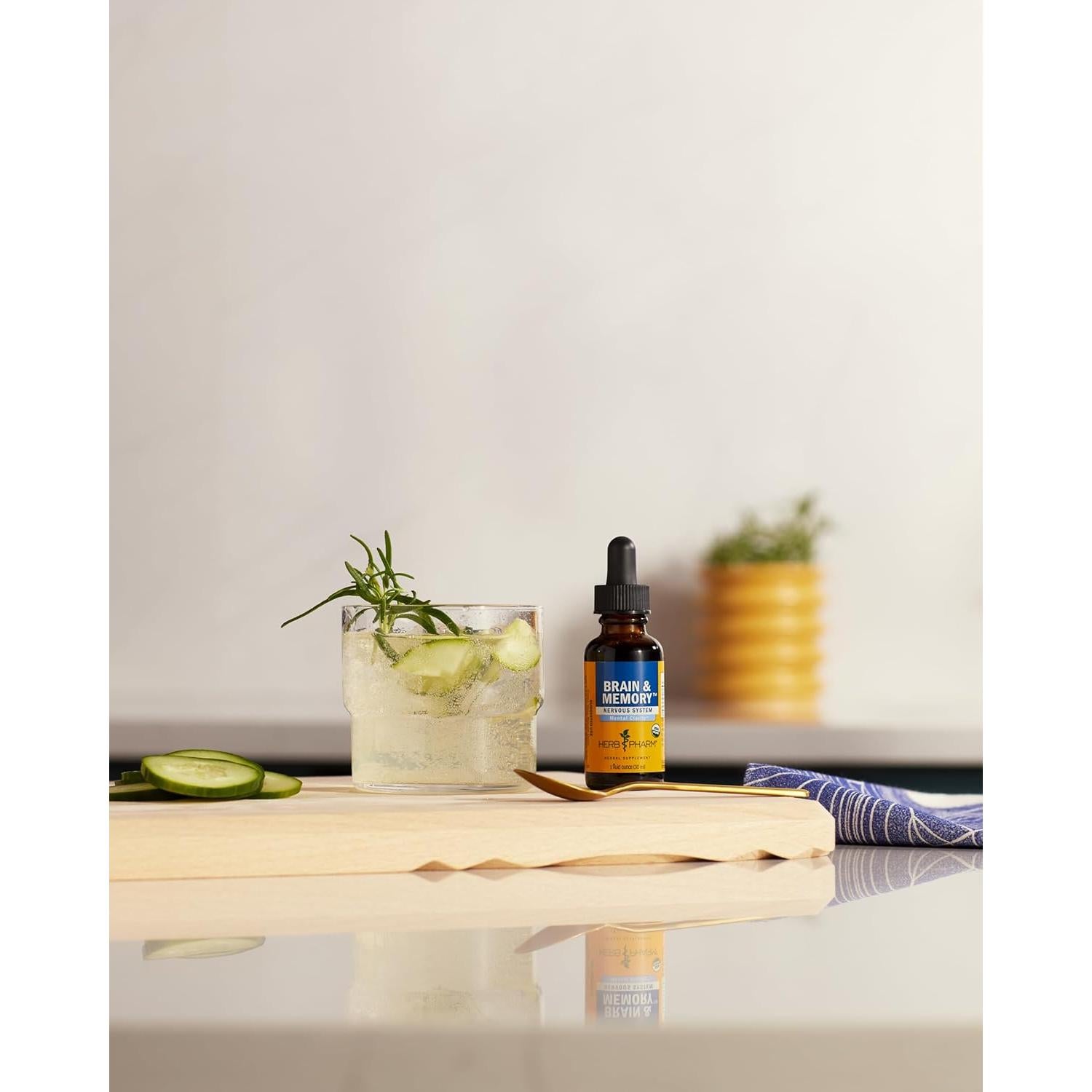 Suplemento Nootrópico Orgánico Herb Pharm 29.57 ml Ginkgo Biloba