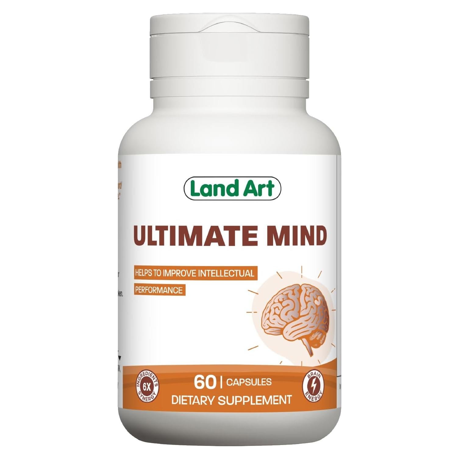 Suplemento Cerebral Mente Definitiva Land Art 60 Cápsulas