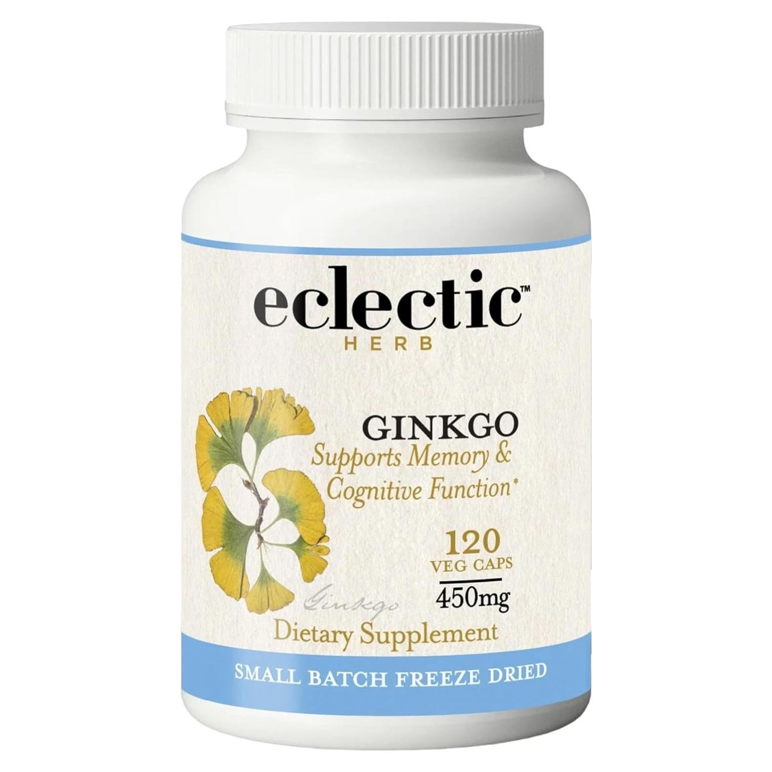 Ginkgo Crudo Liofilizado Instituto Ecléctico 120 CT - Memoria y Circulación