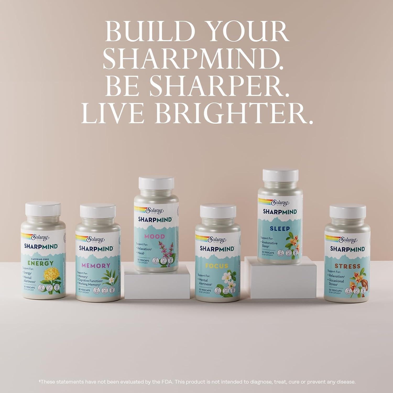 Suplemento de Memoria Solaray SharpMind - 30 VegCaps