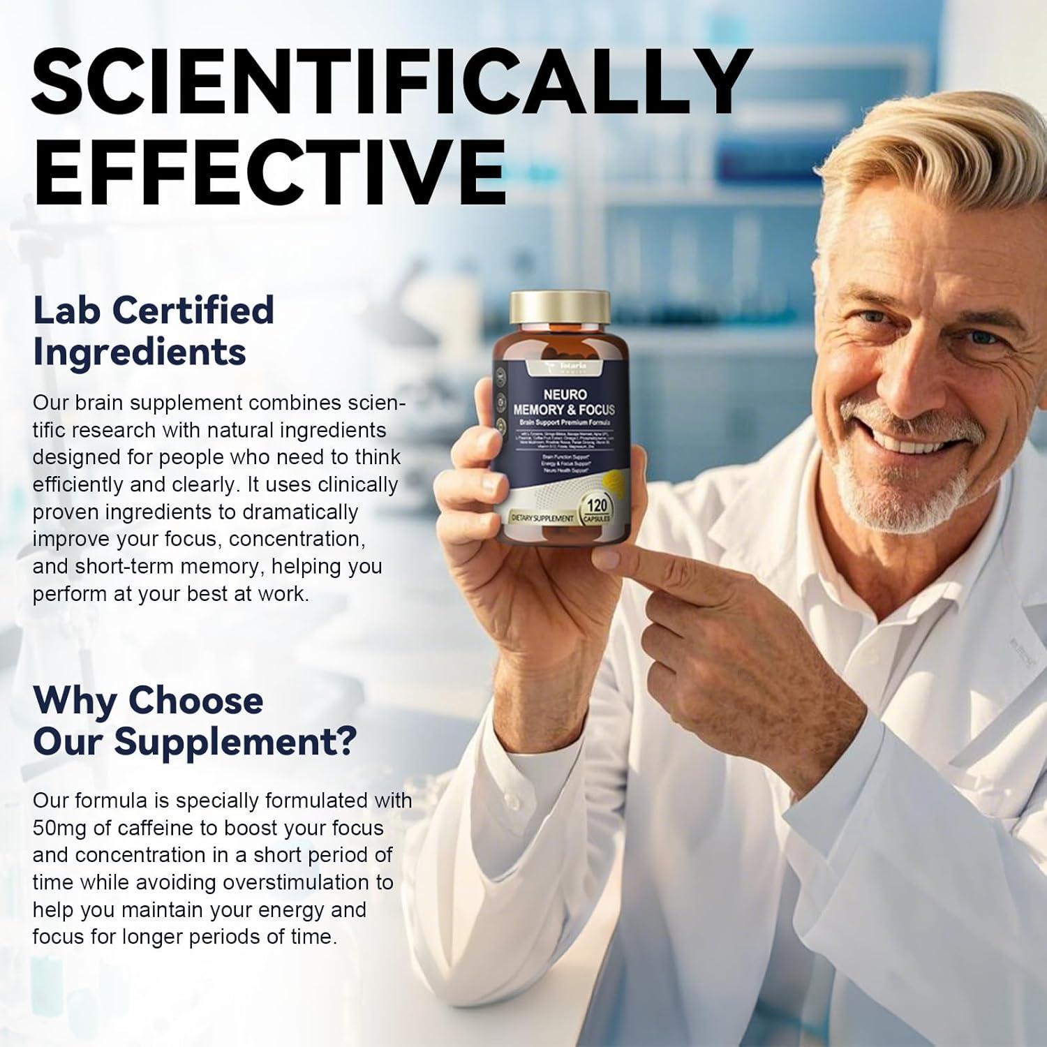 Suplemento Cognitivo 25 en 1 Totaria - Memoria y Enfoque