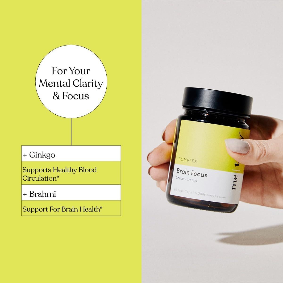 Suplemento Cerebral Vegano me today 60 Cápsulas Ginkgo Brahmi