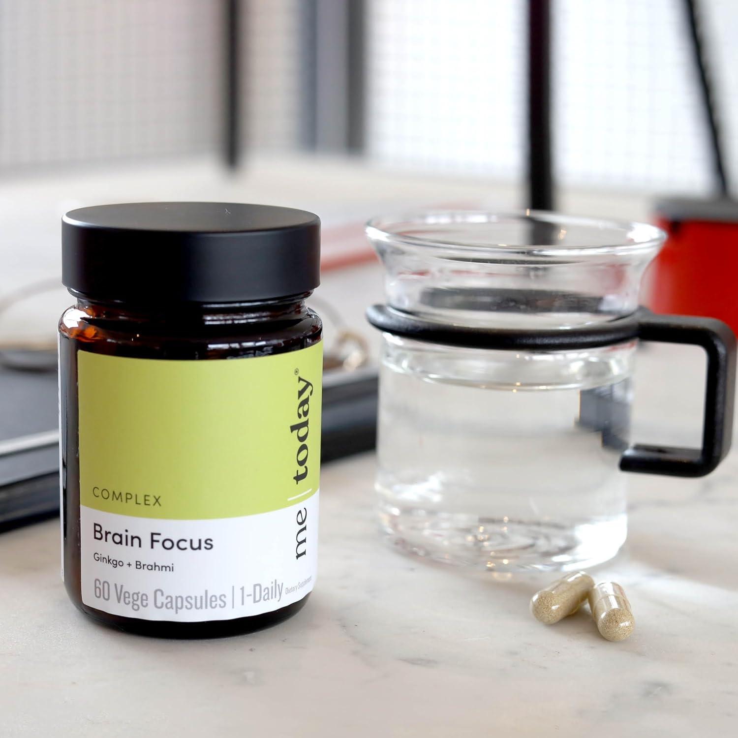 Suplemento Cerebral Vegano me today 60 Cápsulas Ginkgo Brahmi