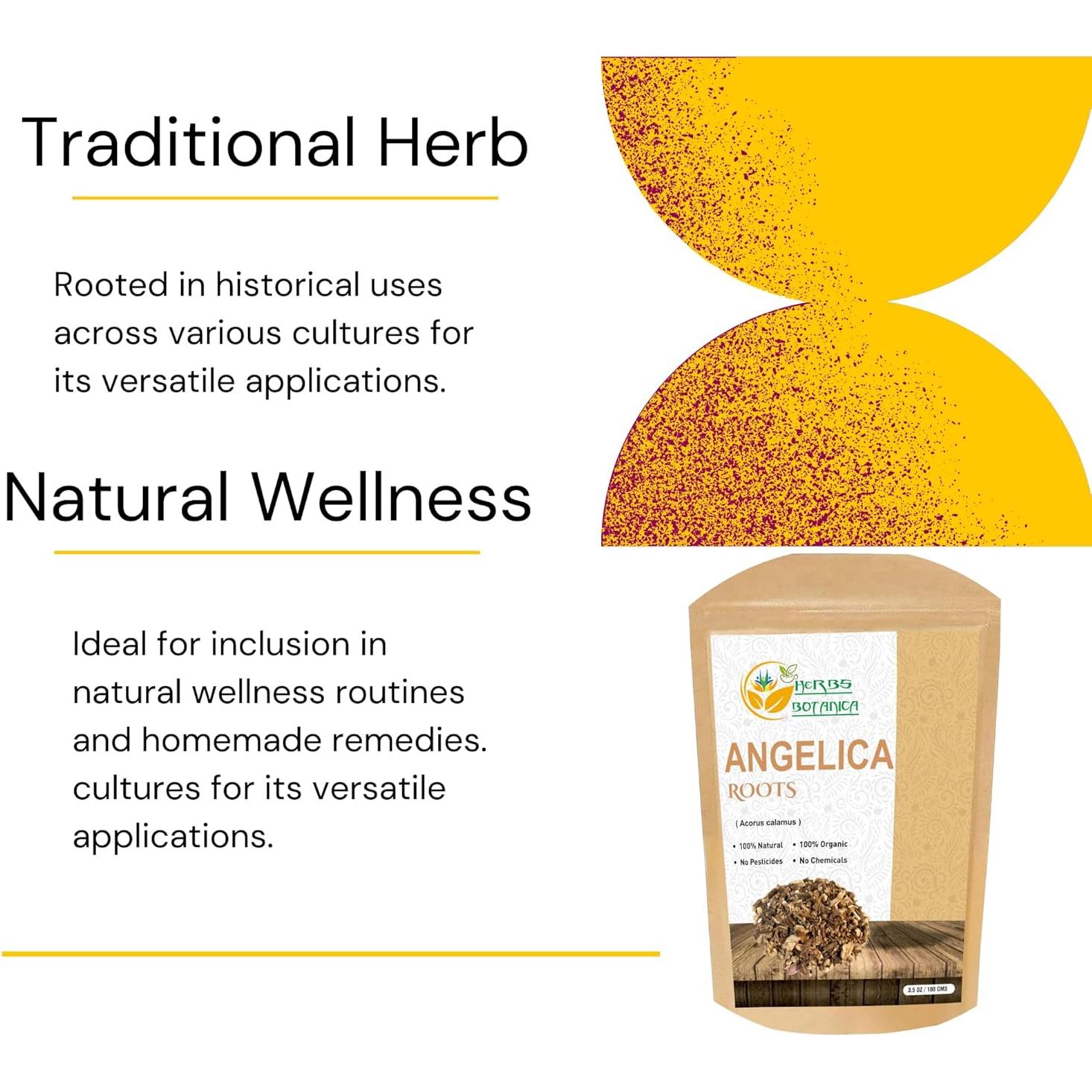 Raíz de Angélica a Granel 99.22 g - Herbal Premium Sai Expo Mart