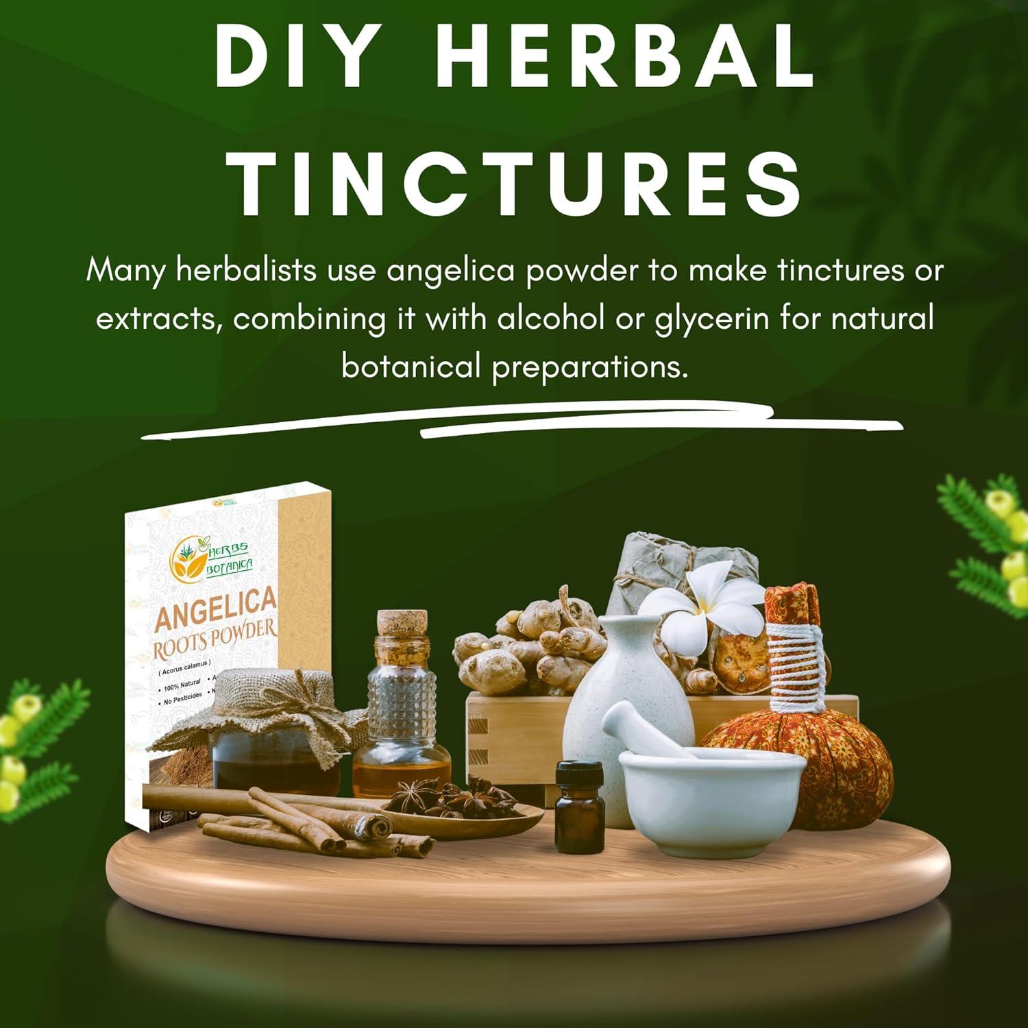 Polvo de Raíz de Angélica 100% Puro Herbs Botanica 56g