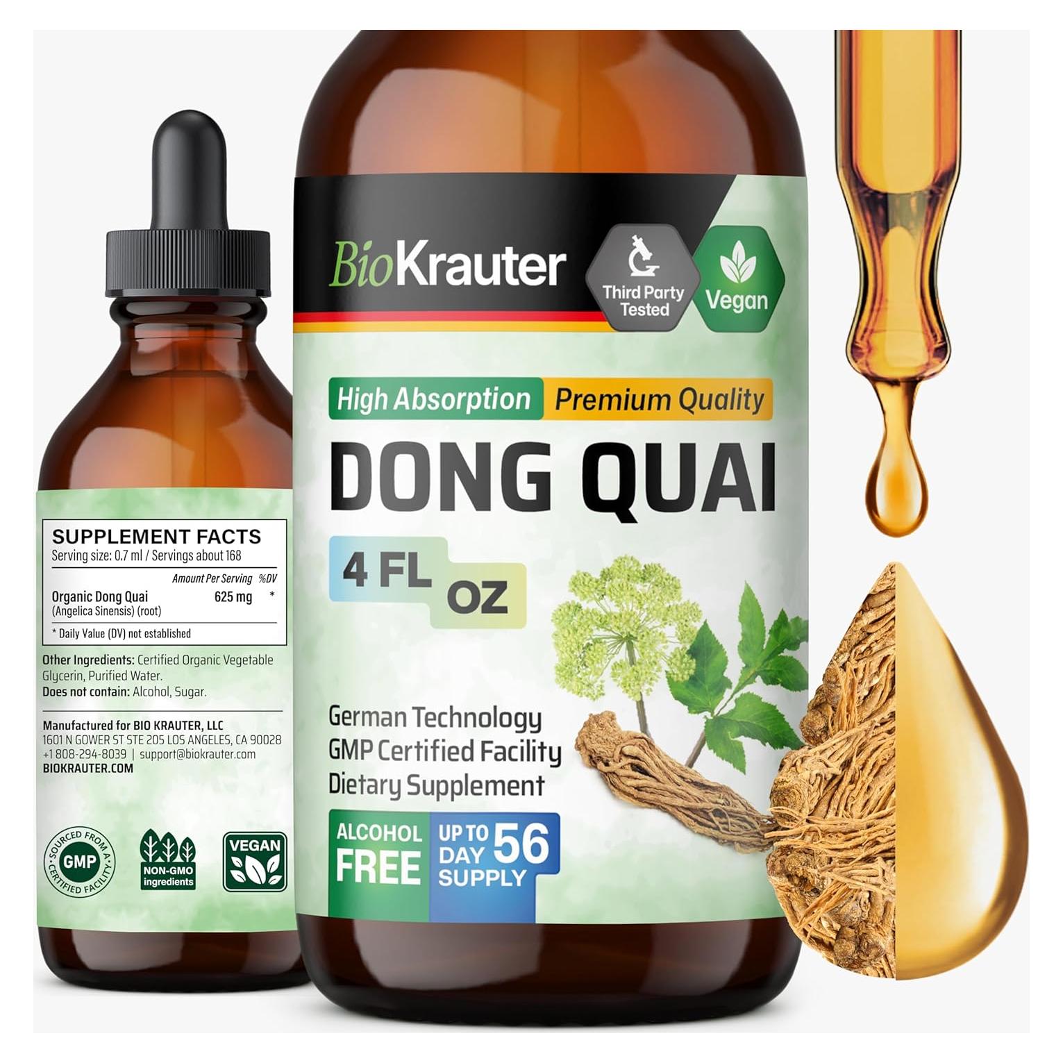 Tinctura de Dong Quai BIO KRAUTER 118.29 ml - Salud de la Mujer