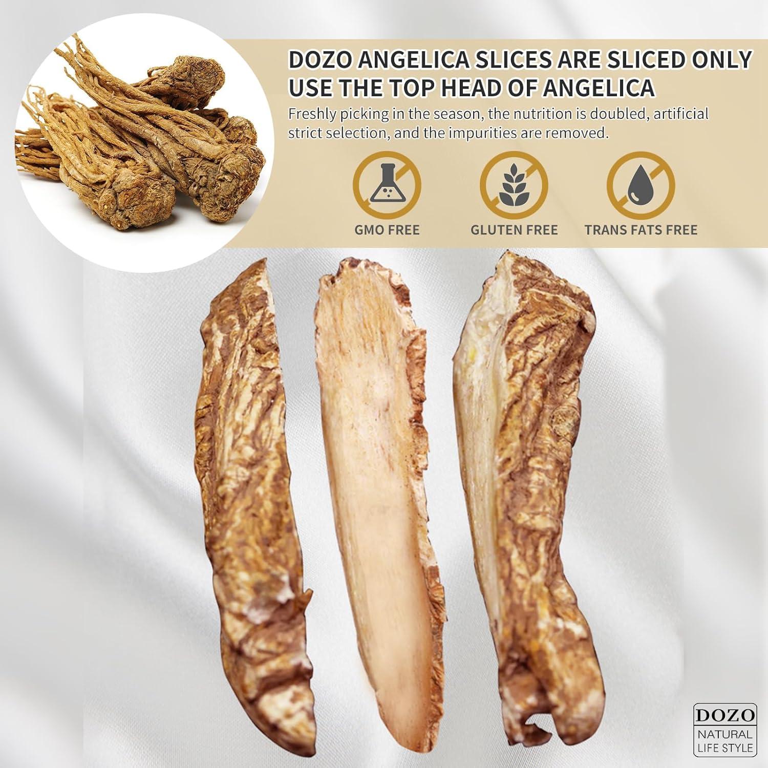 Raíz de Angelica Sinensis DOZO 300g - 100% Natural en Rodajas