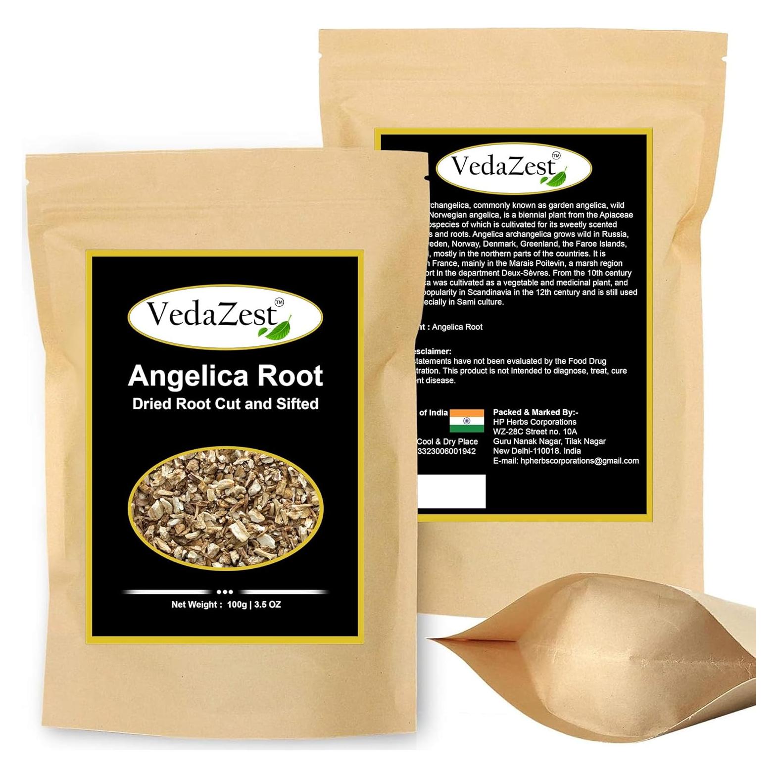 Polvo de Raíz de Angélica VedaZest 100g - Té Suelto Natural