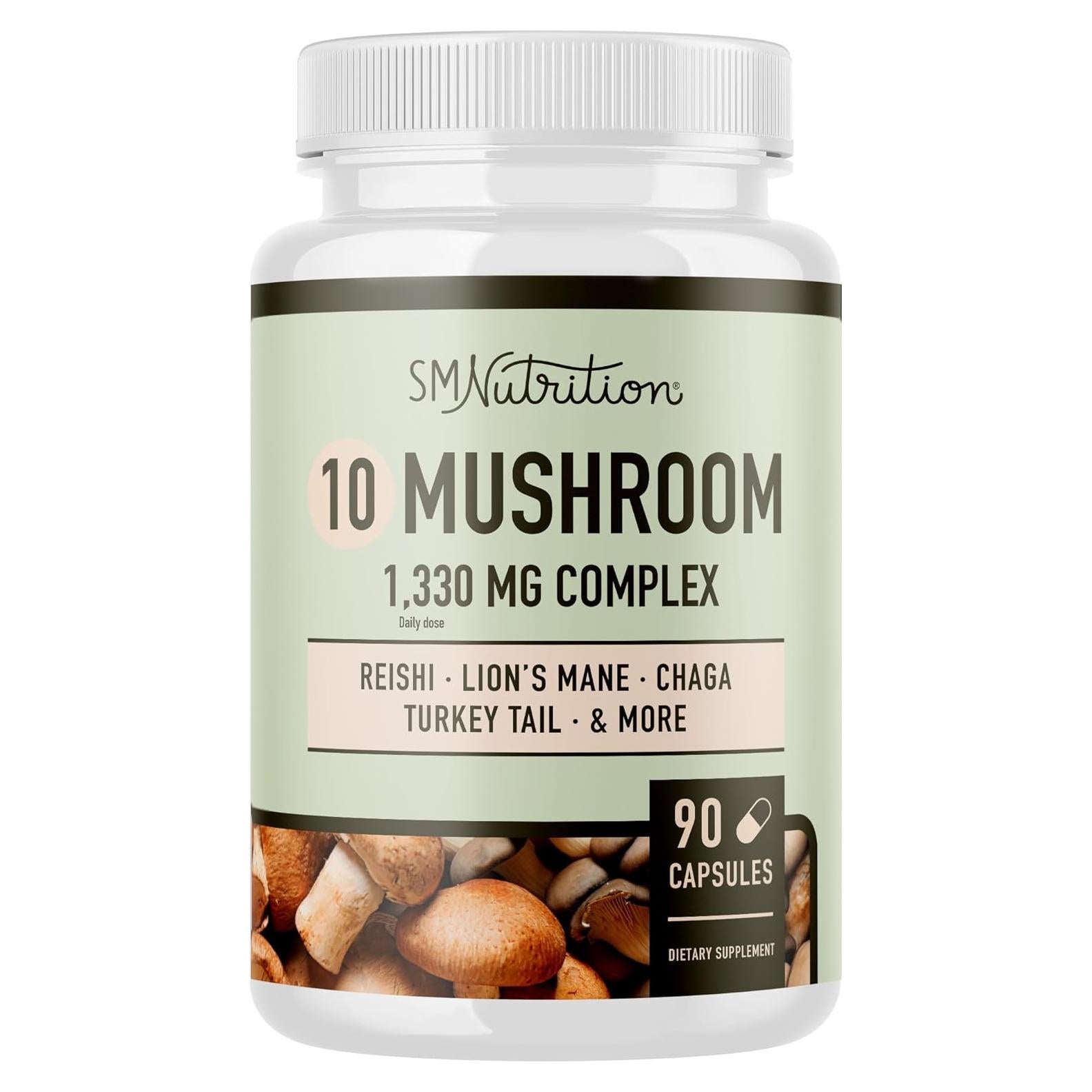Suplemento de Hongos 10 en 1 Smoky Mountain 90 Cápsulas