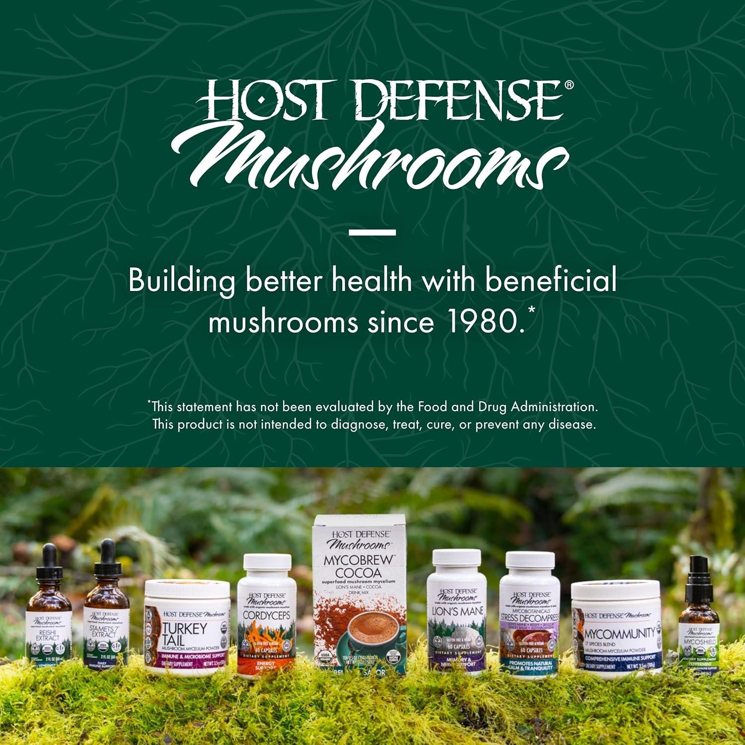 Extracto de Maitake Host Defense 60ml - Suplemento Inmunológico