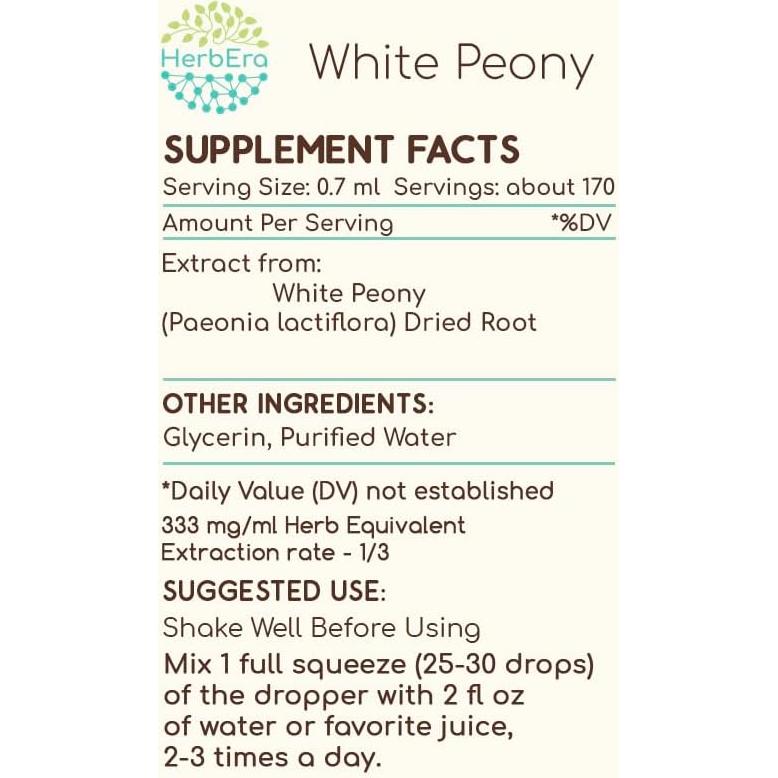 Extracto de Hierbas de Peonía Blanca HerbEra 118.29 ml Sin Alcohol