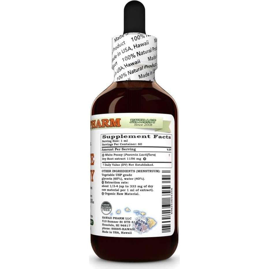 Extracto de Peonía Blanca Hawaii Pharm 59 ml Natural Vegano