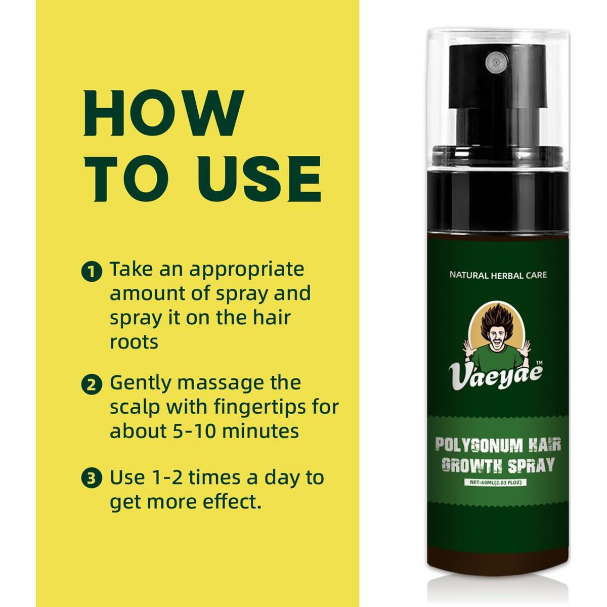 Spray Crecimiento Capilar Polygonum Multiflorum 120ml - VAEYAE