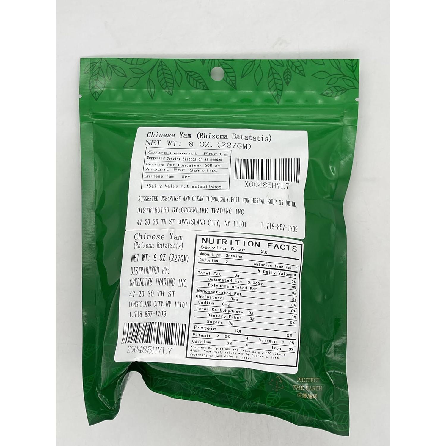 Hierbas Secas Ñame Chino Shan Yao 226g - Greenlike