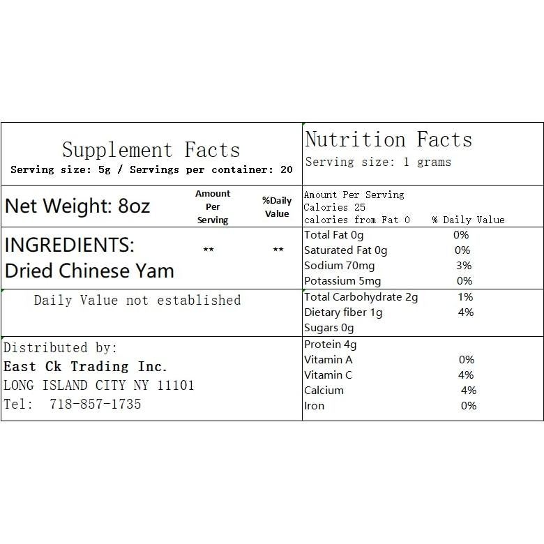 Hierbas Secas Ñame Chino Shan Yao 226g - Greenlike