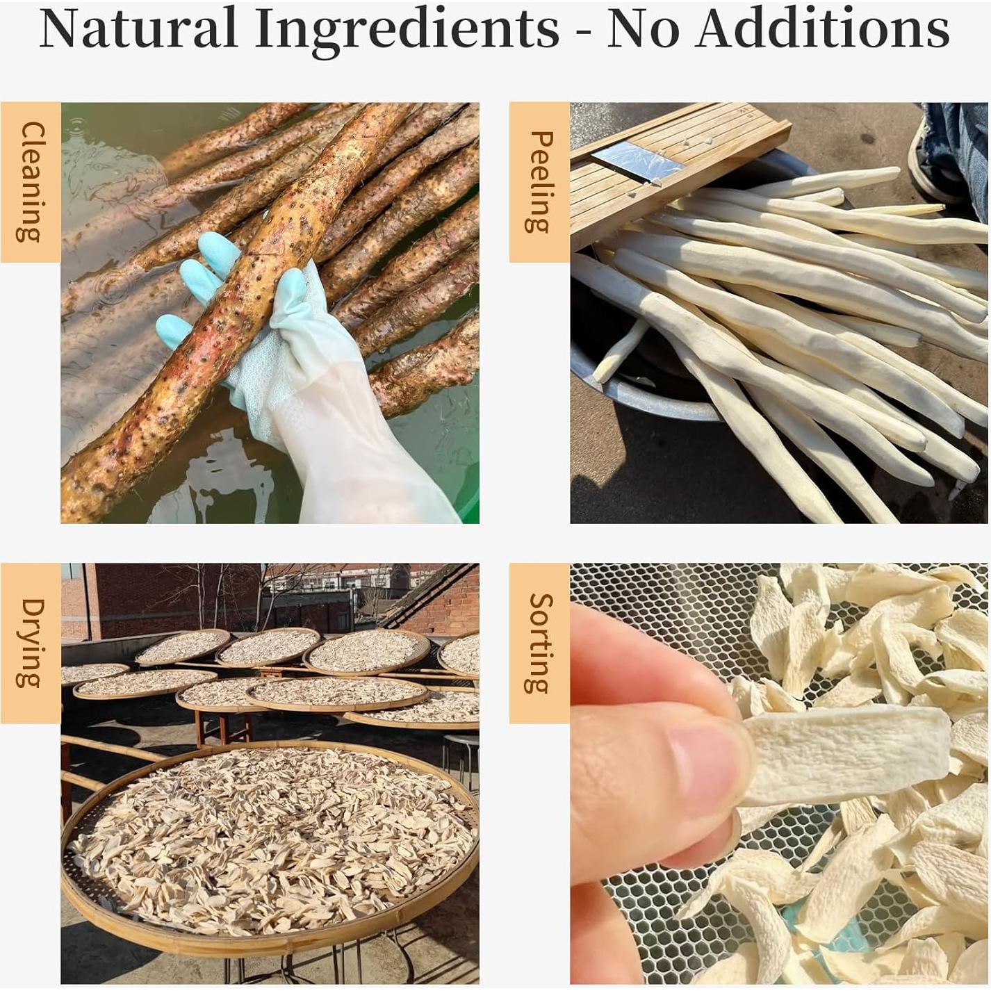 Rodajas de Ñame Chino Seco Wanhua 240g - Sin Azufre