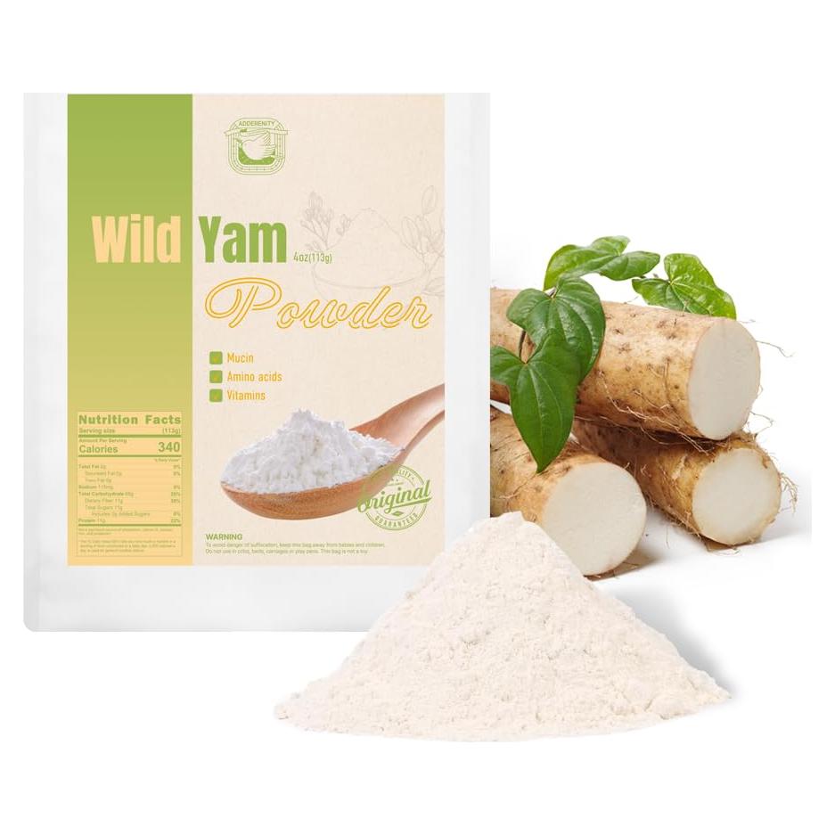 Polvo de Ñame Natural Adderenity 113g - Partículas Finas