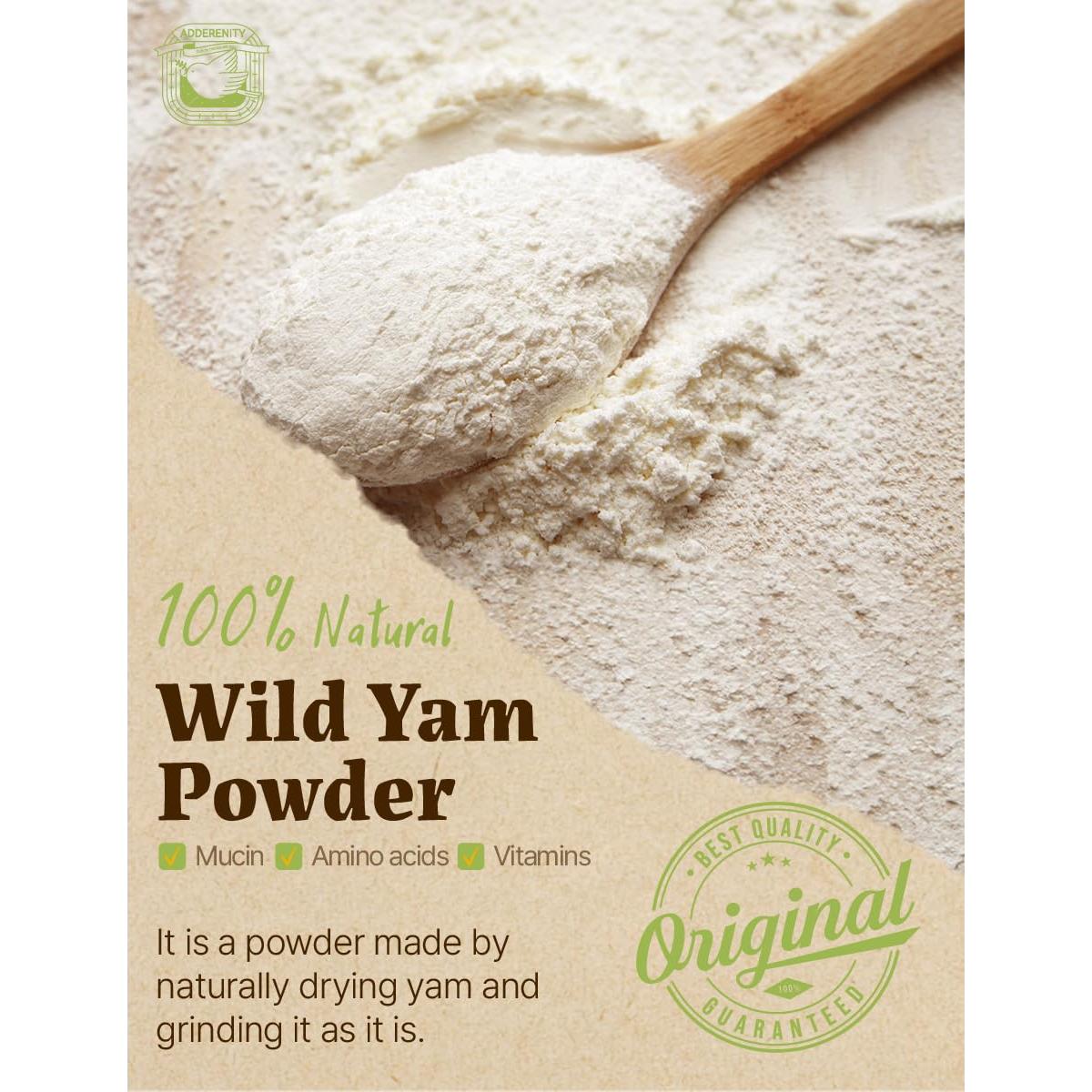 Polvo de Ñame Natural Adderenity 113g - Partículas Finas