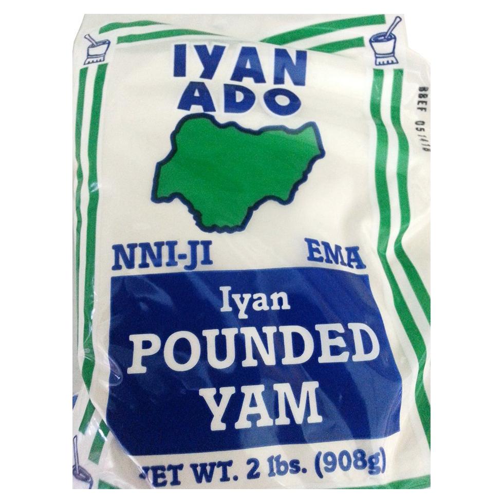 Yam Pounded Iyan Ado 907 gramos - Fufu Nigeriano