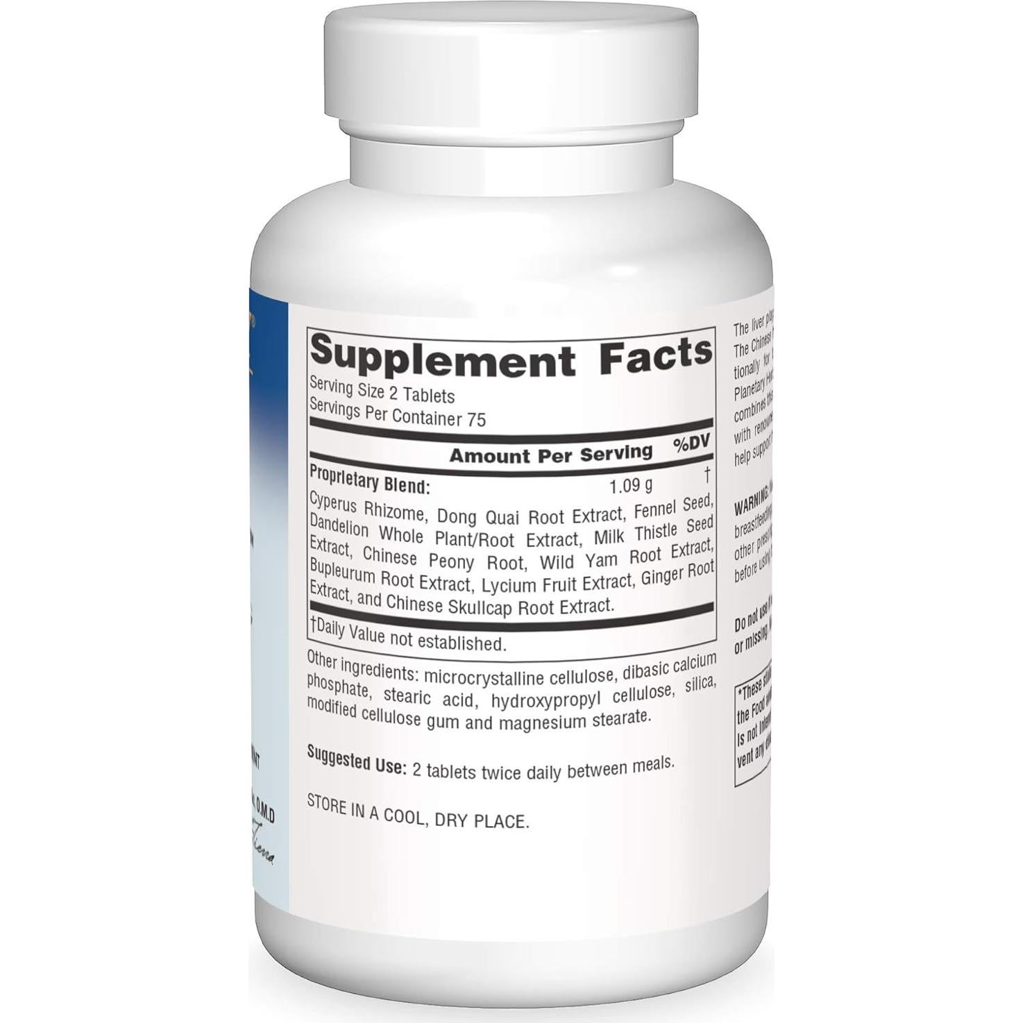 Limpieza Hepática Bupleurum Planetary Formulas 545 mg 150 Tabletas