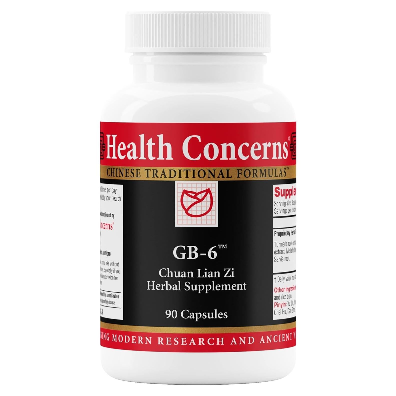 Suplemento Herbal Health Concerns para Vesícula Biliar - 90 Cápsulas