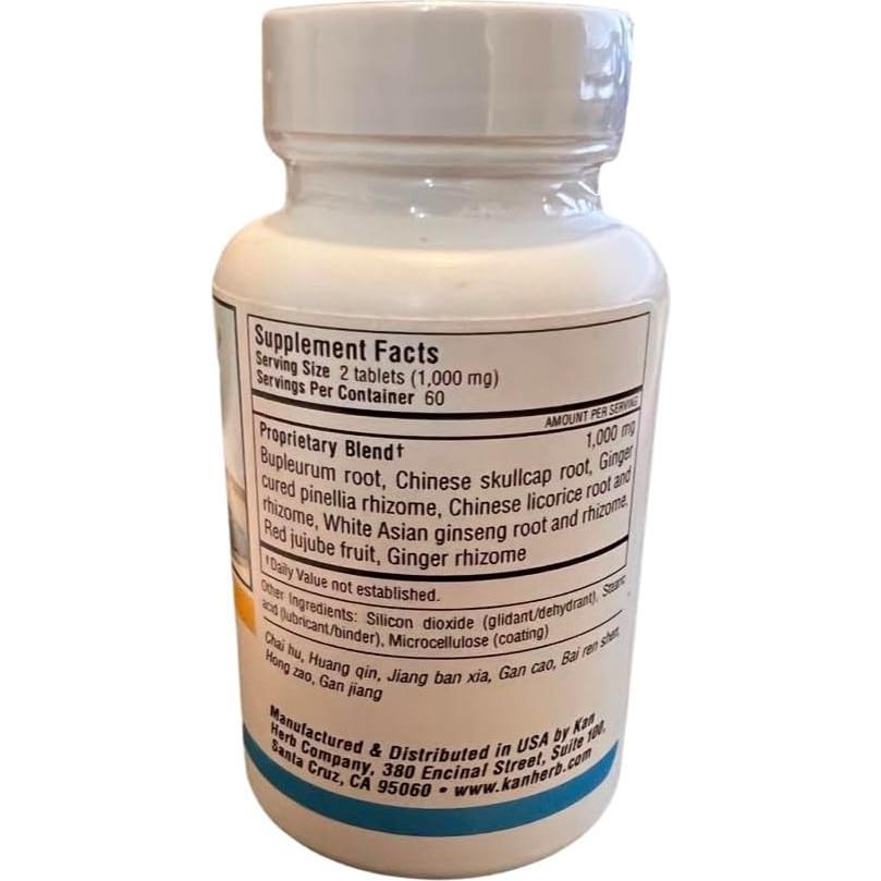 Bupleurum Menor 120 Tabletas Kan Herbs - Suplemento Natural