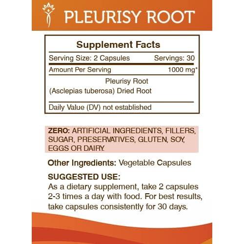 Cápsulas Vegetales Secretos de la Tribu Raíz de Pleuresía 60 Unidades