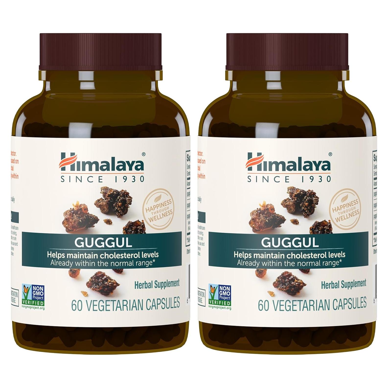 Himalaya Guggul 750 mg - Suplemento de Colesterol 60 Cápsulas
