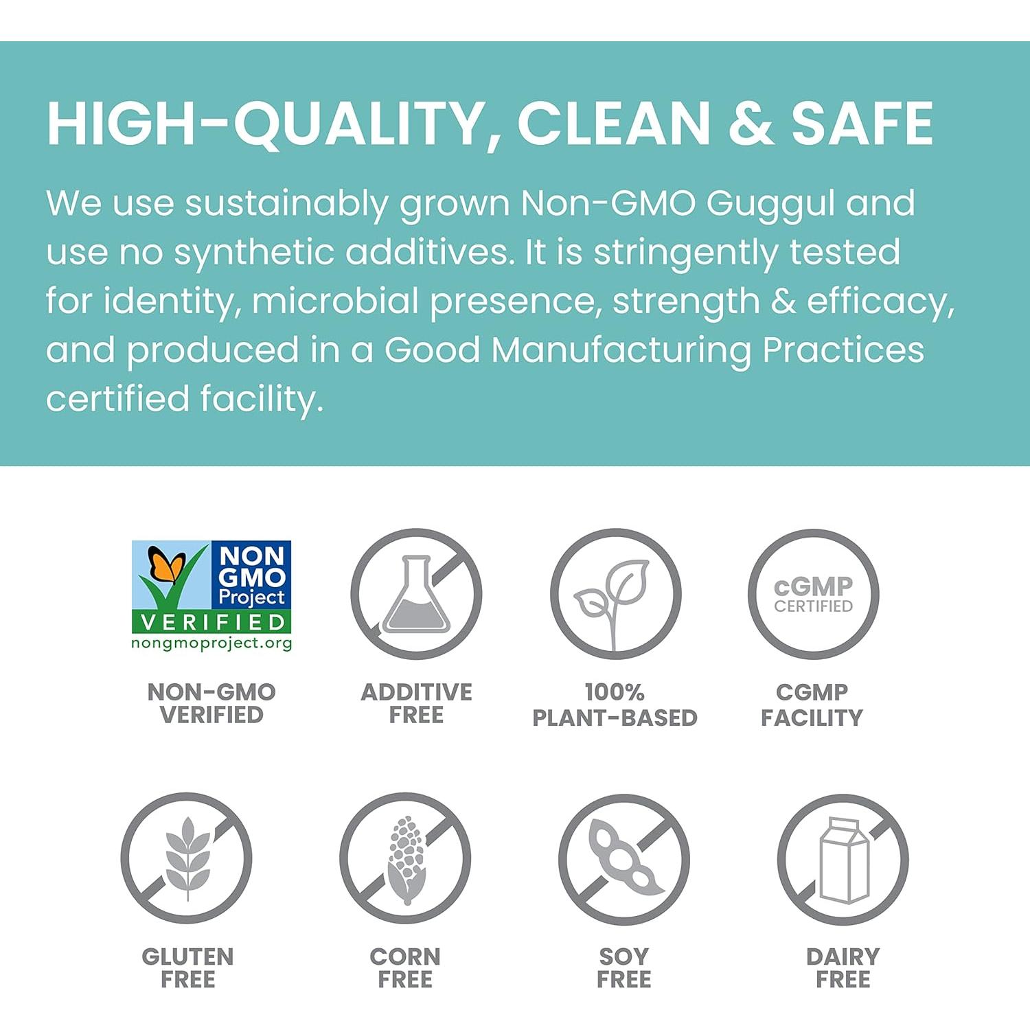 Himalaya Guggul 750 mg - Suplemento de Colesterol 60 Cápsulas