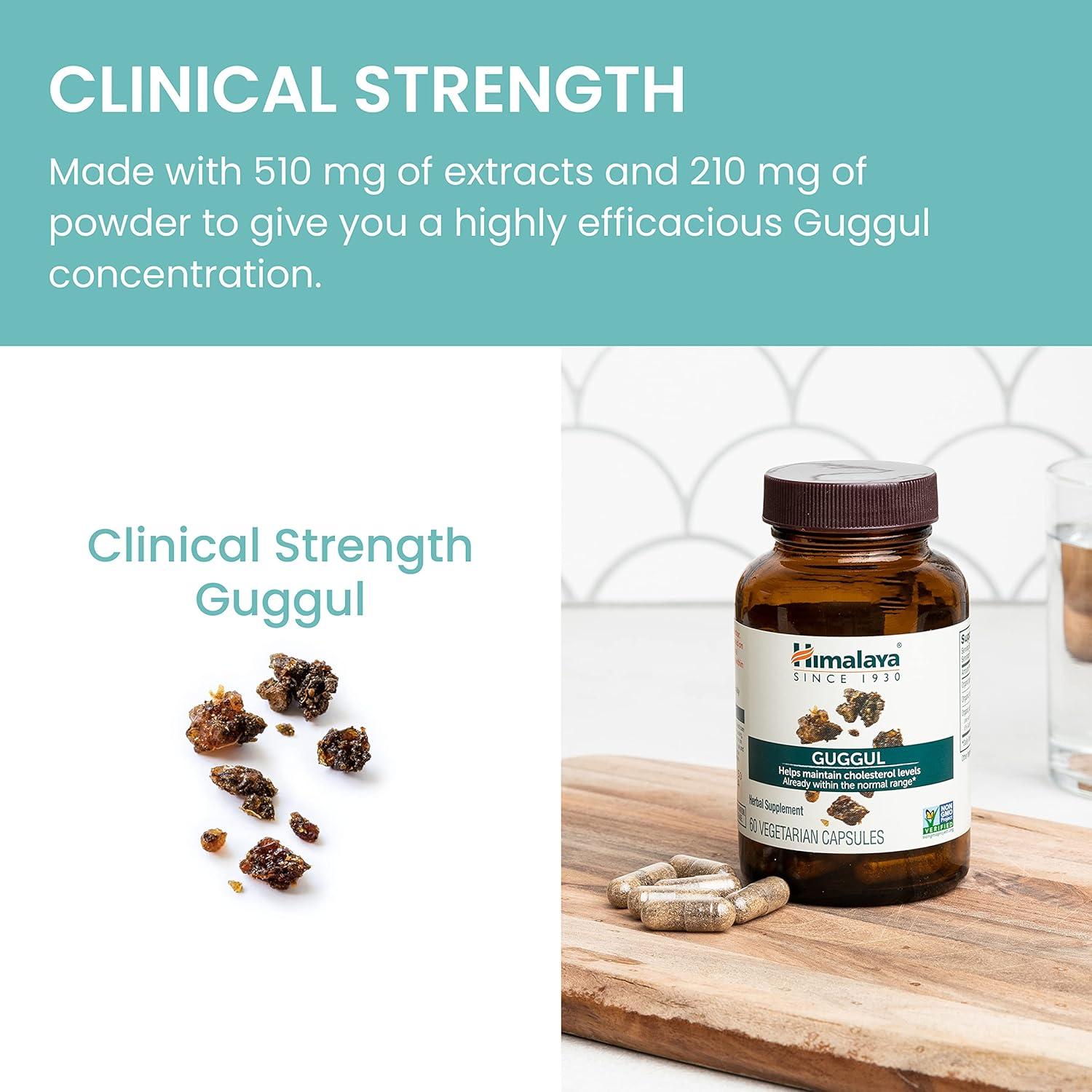 Himalaya Guggul 750 mg - Suplemento de Colesterol 60 Cápsulas