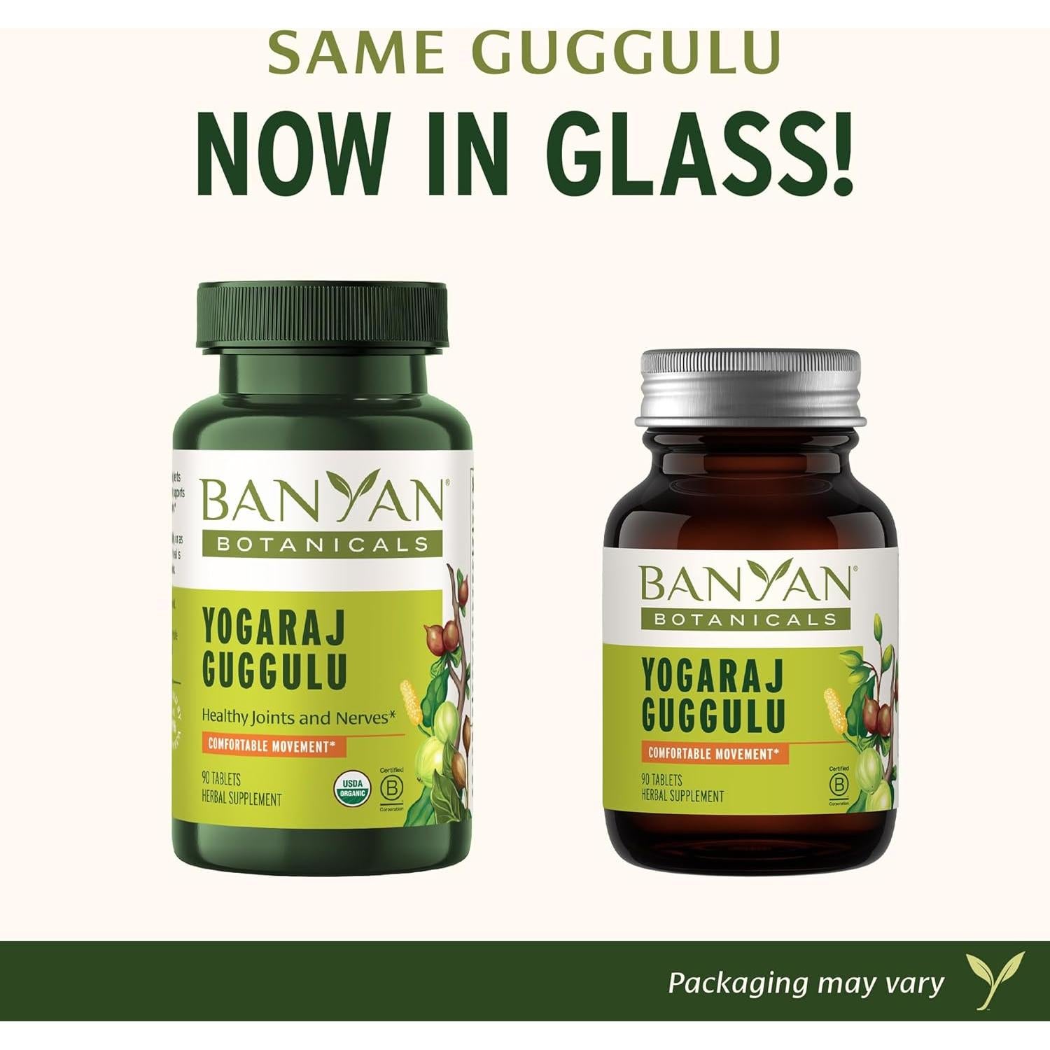 Suplemento Orgánico Banyan Botanicals Yogaraj Guggulu 90 Tabletas