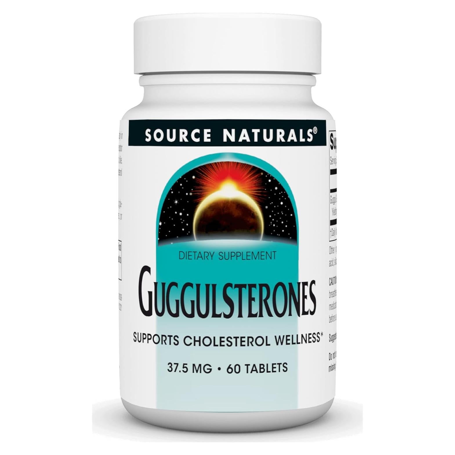 Guggulsterones Source Naturals 37.5mg 60 Tabletas para Colesterol