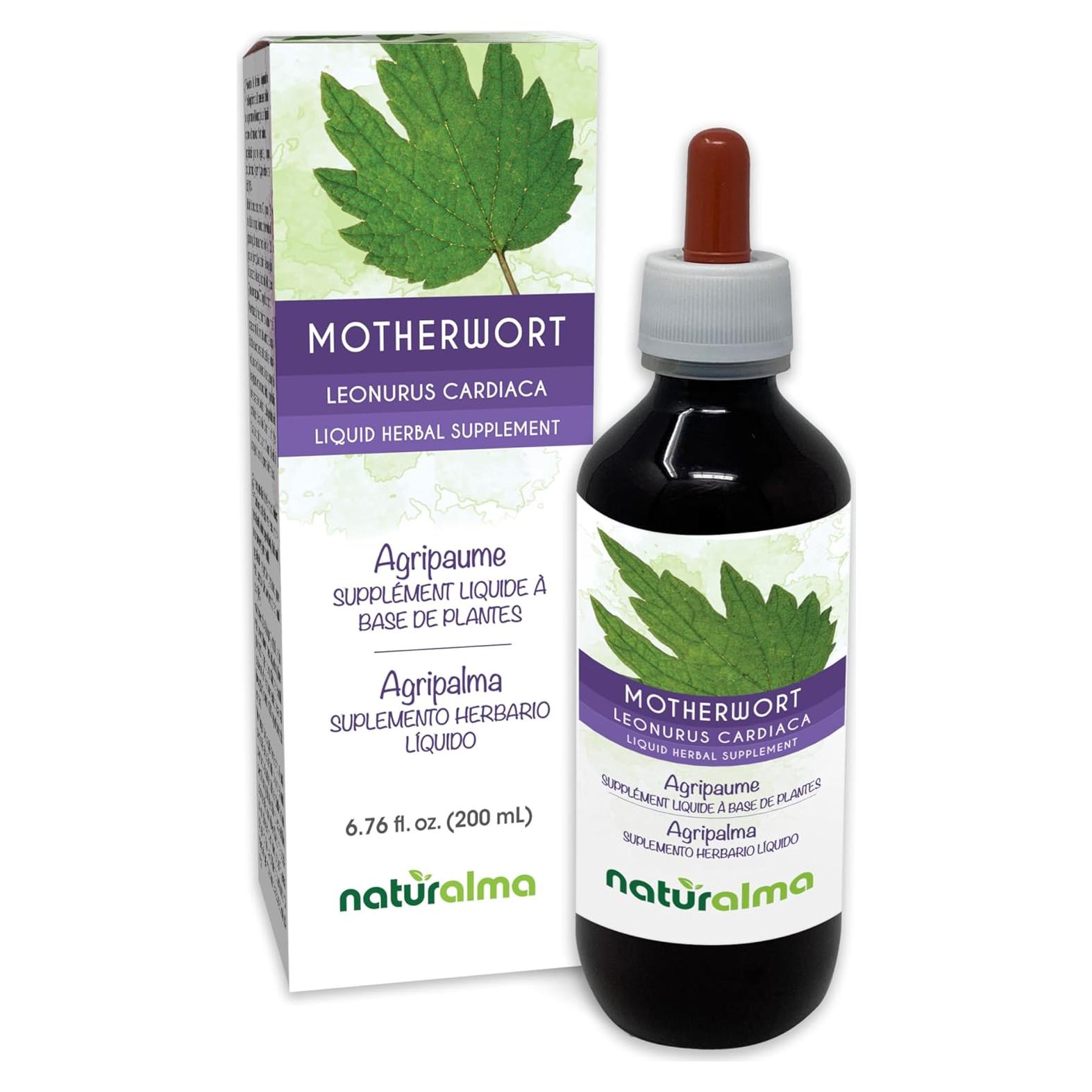 Extracto líquido de Motherwort Naturalma 200 ml - Sin alcohol