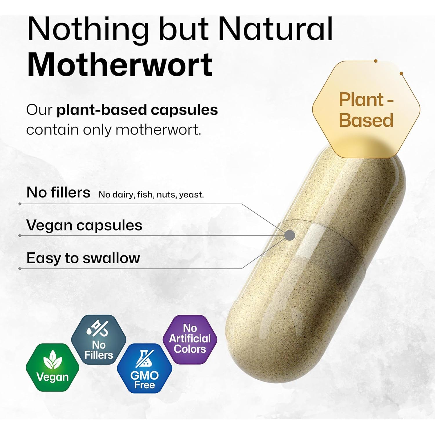 Cápsulas y Tintura de Hierba de la Madre BioKrauter 100 Unidades