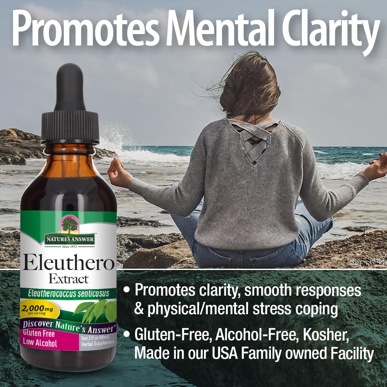 Extracto de Raíz de Eleuthero Nature's Answer 2000mg 60ml