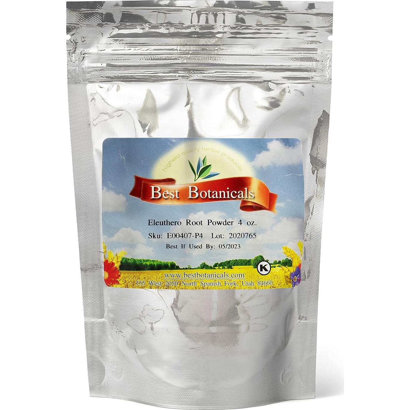 Polvo de Raíz de Eleuthero 113.4 g Mejores Botánicos