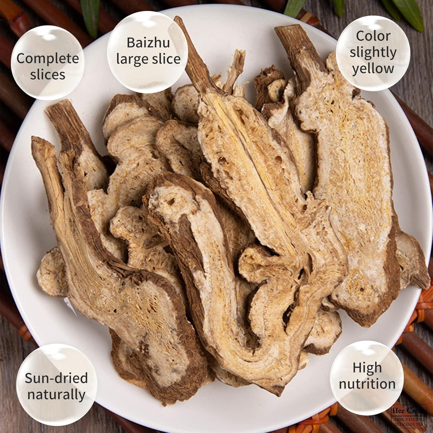 Atractylodes Bai Zhu Hee Creek 300g Rodajas Grandes Sin Azufre