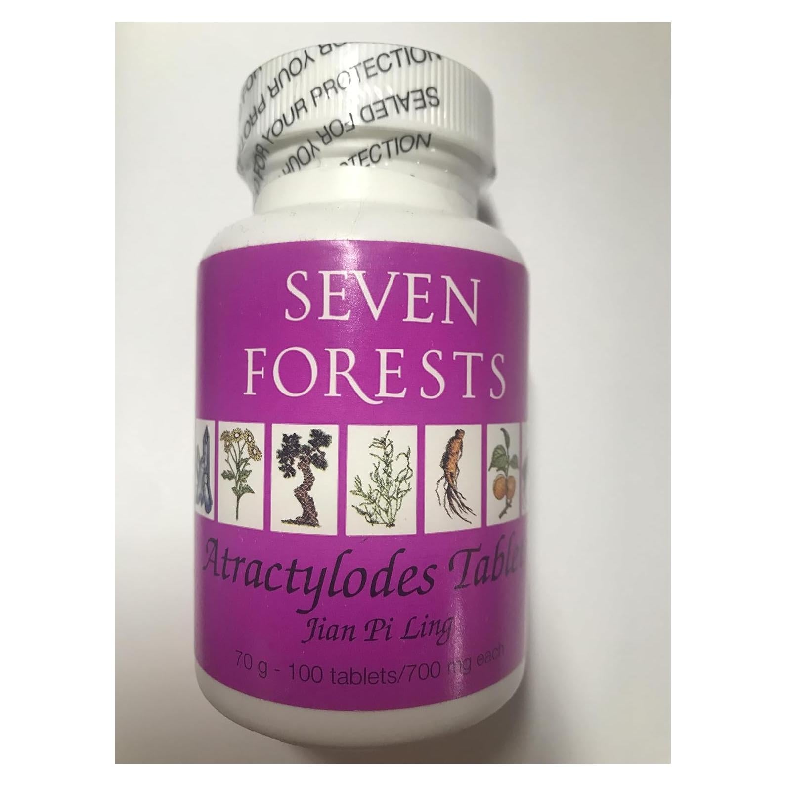 Tabletas de Atractylodes Seven Forests 100 unidades 700 mg