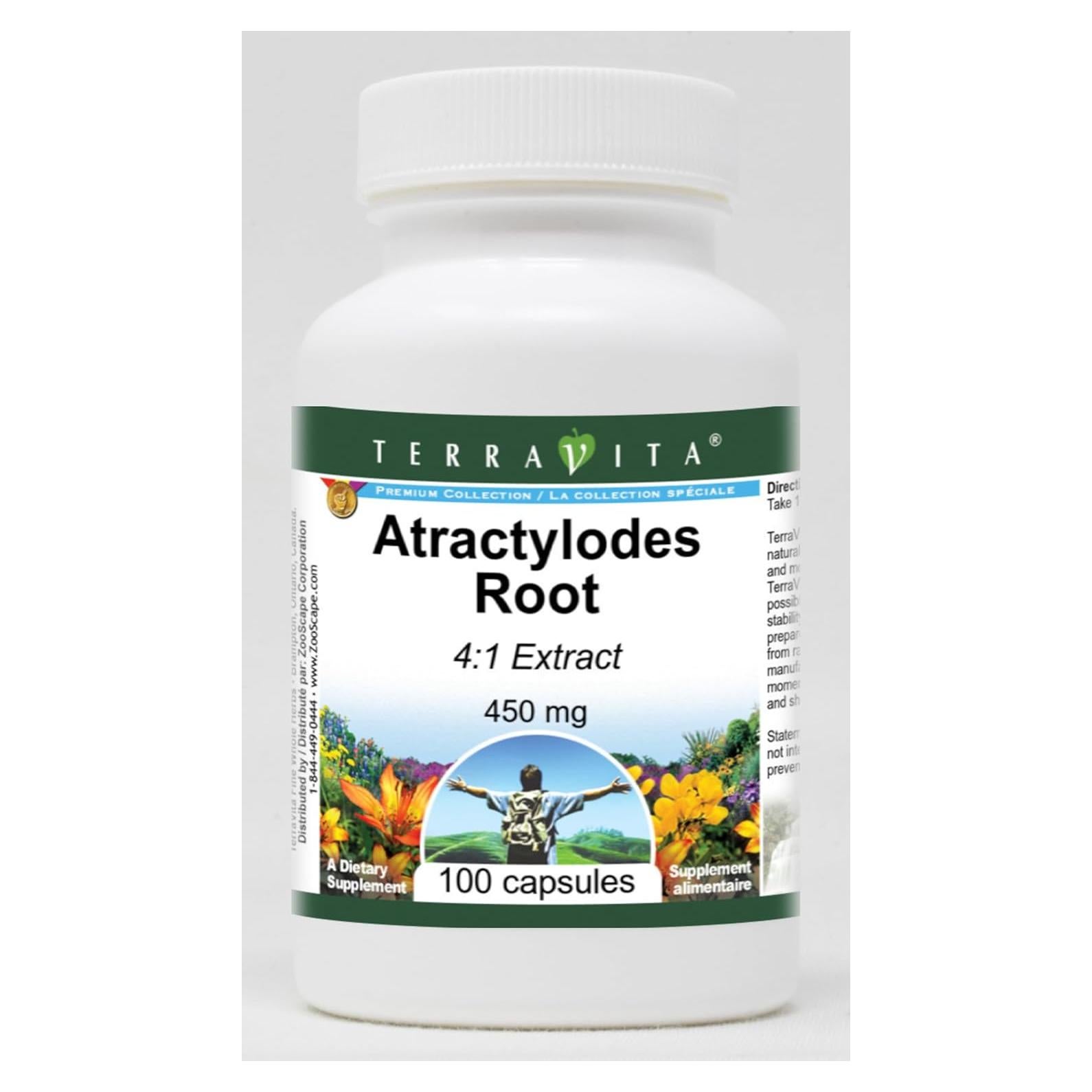 Extracto de Raíz de Atractylodes 450 mg - 100 Cápsulas TerraVita