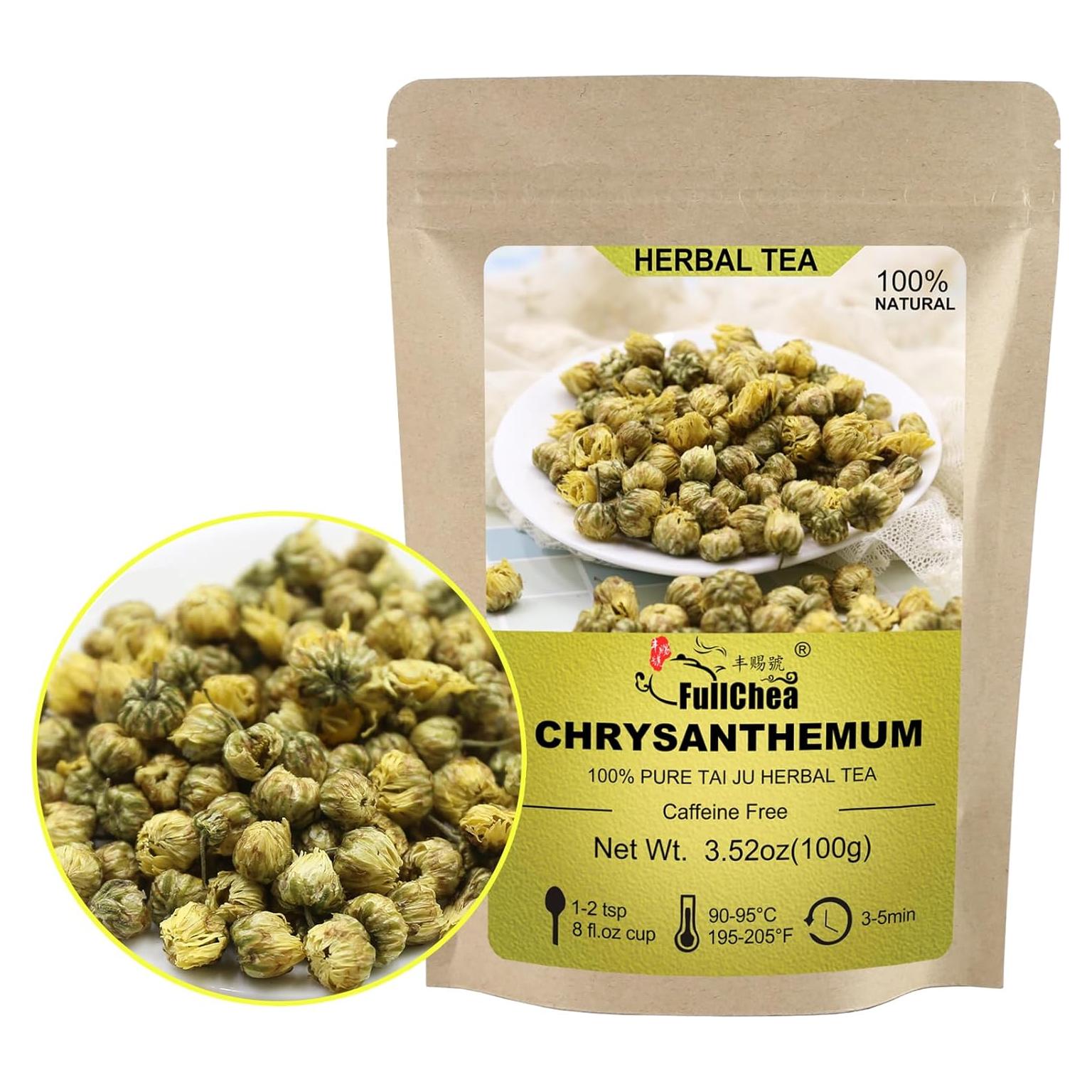 Té de Crisantemo Chino FullChea 100g - Sin Cafeína y OGM