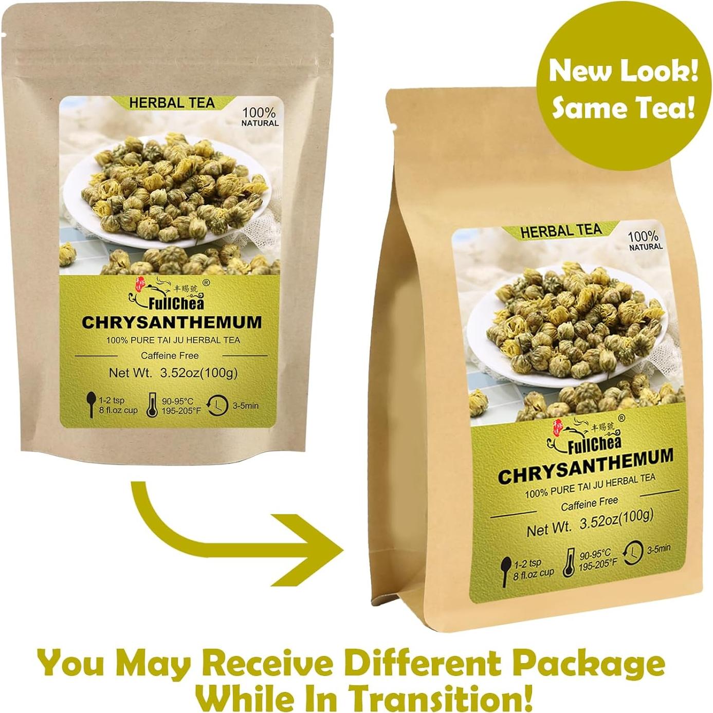 Té de Crisantemo Chino FullChea 100g - Sin Cafeína y OGM