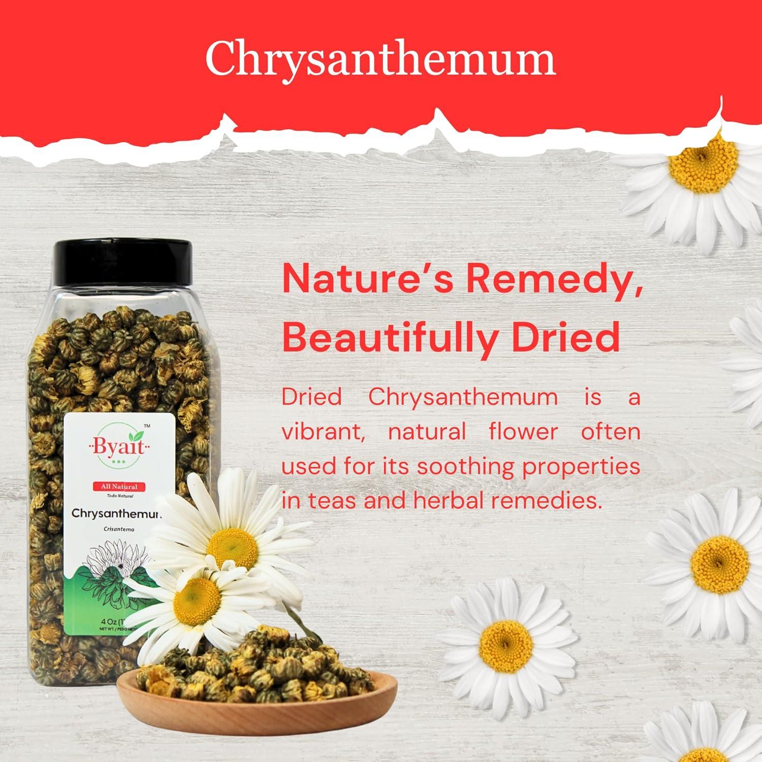 Té de Crisantemo Byait 113g - Flores Tai Ju Premium Sin Cafeína