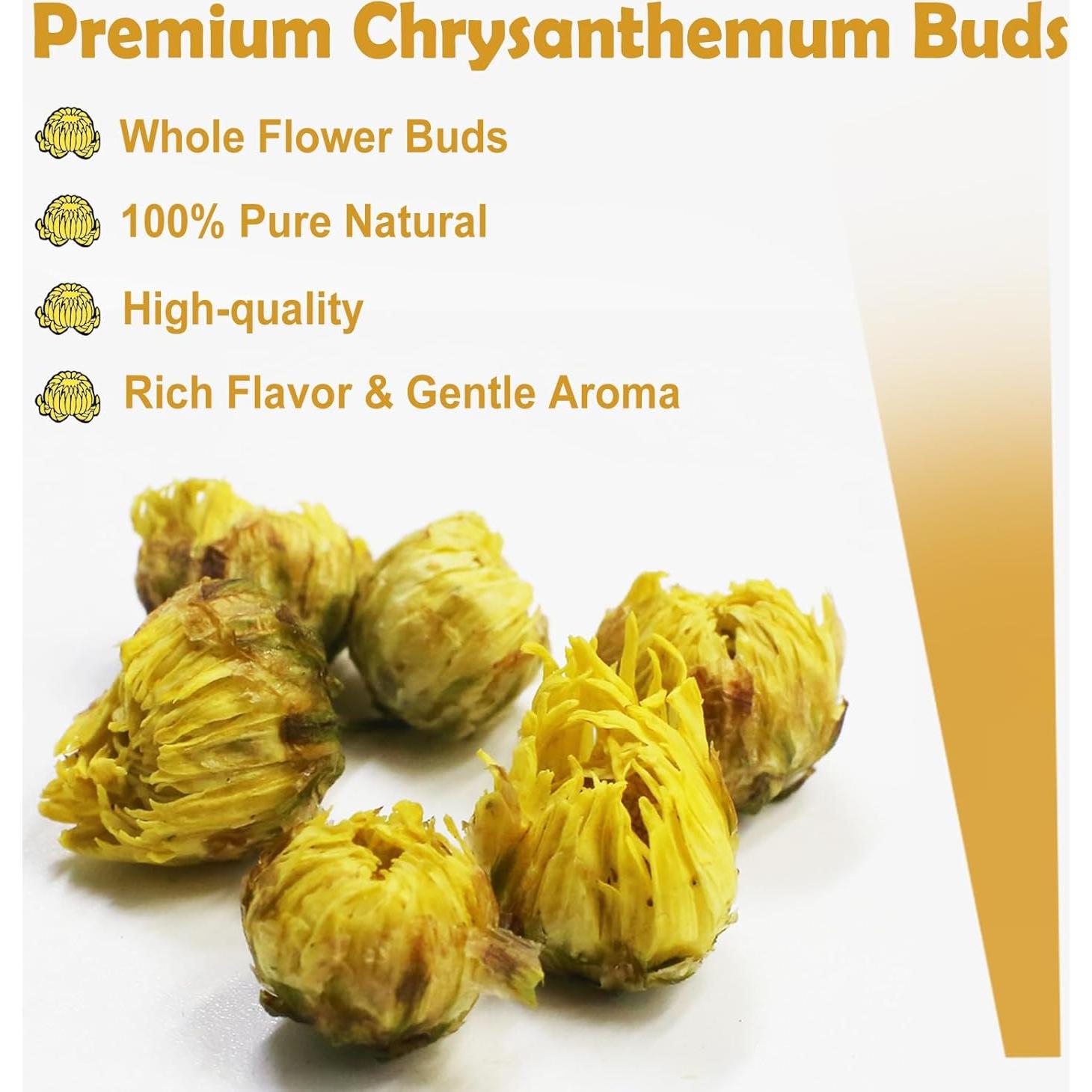 Té de Crisantemo Seco Premium TEARELAE 85g - Sabor Floral Natural