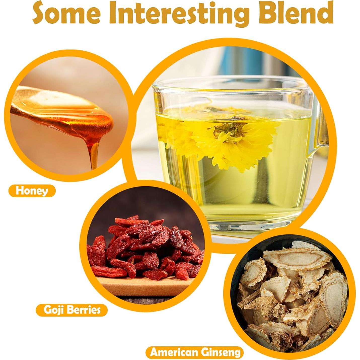 Té de Crisantemo Seco Premium TEARELAE 85g - Sabor Floral Natural