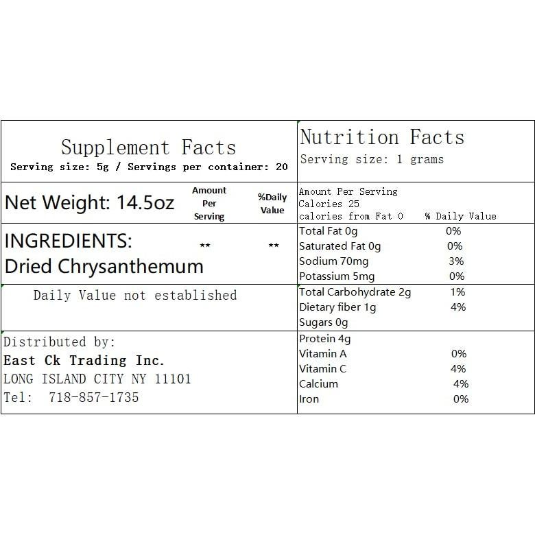 Té de Flores Secas de Crisantemo Greenlike 410g