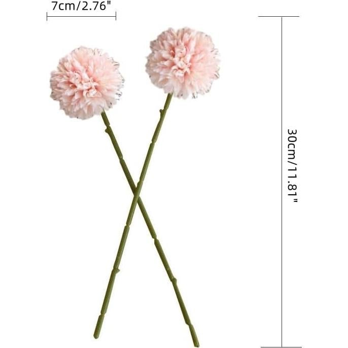 Ramo de flores artificiales crisantemo HoYuanFlo 10 piezas 30 cm