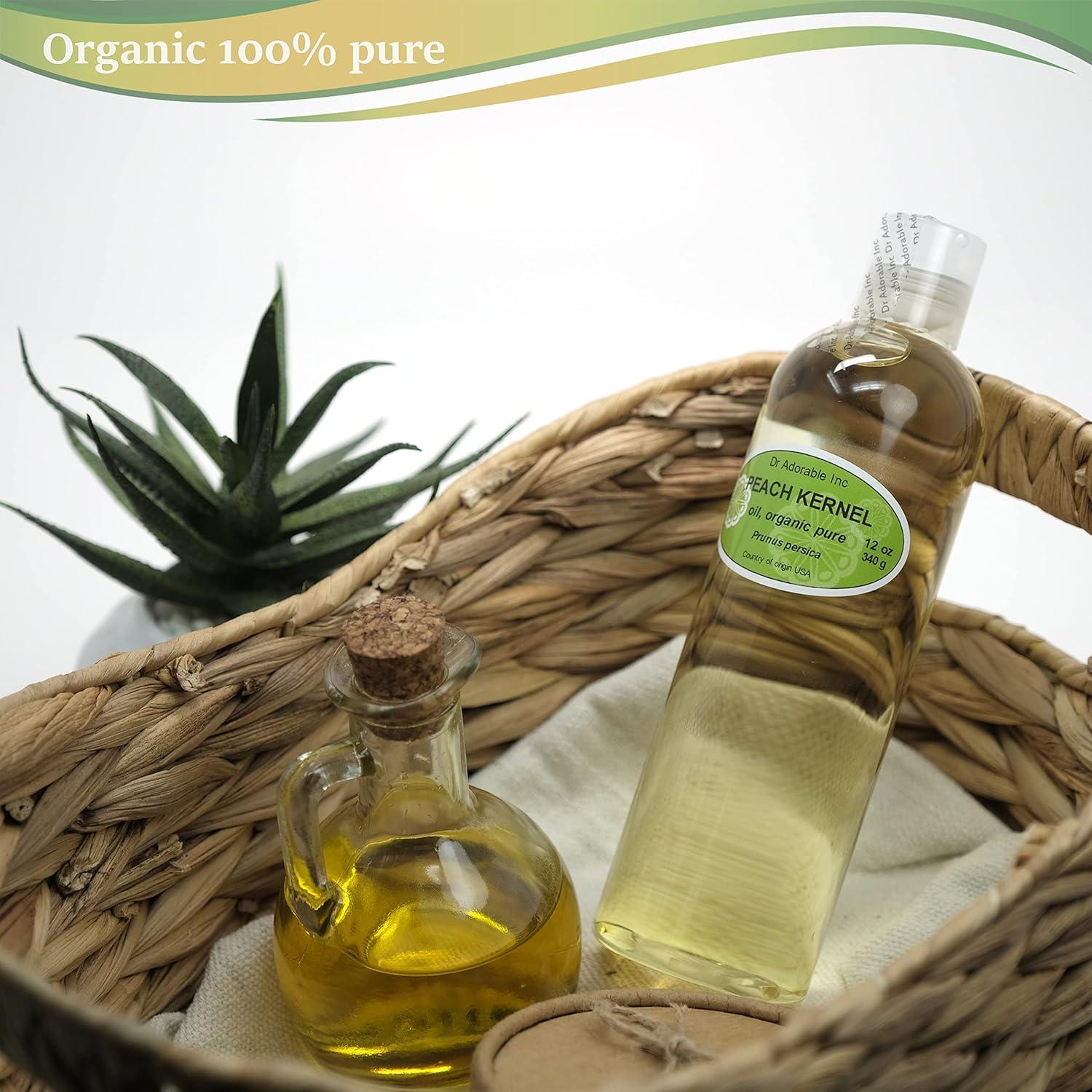 Aceite de Hueso de Durazno Dr Adorable 340 g Orgánico Prensado en Frío