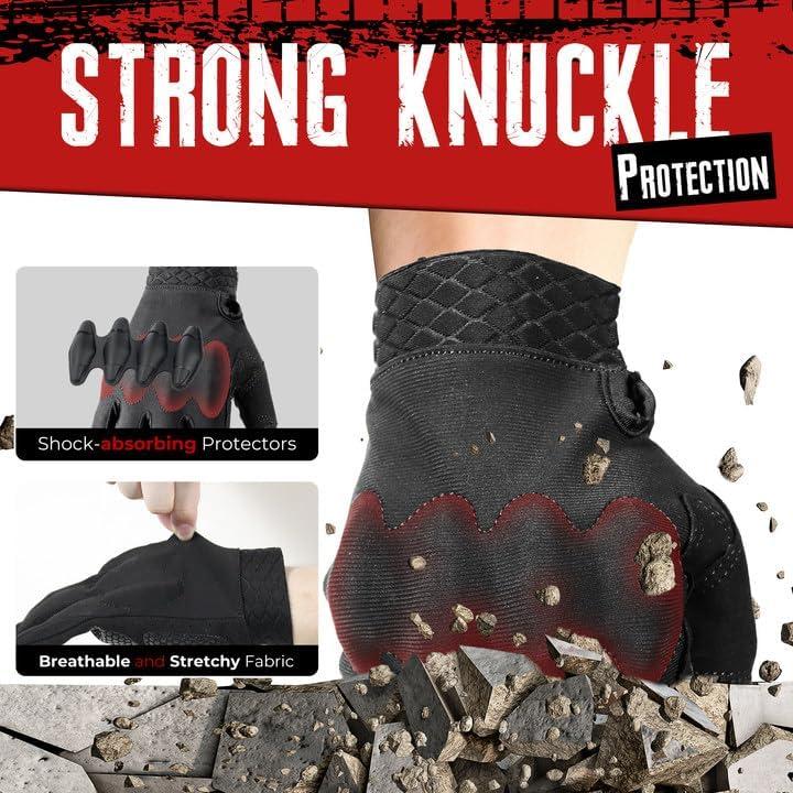 Guantes de Moto HANDLANDY Unisex Táctiles y Transpirables