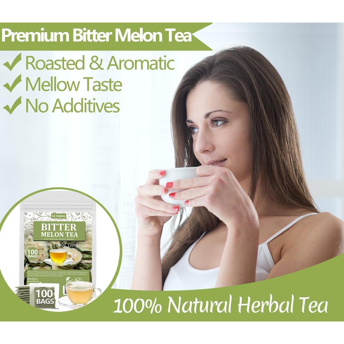 Té de Melón Amargo YLINSHA 100 Bolsas 100% Natural Sin Aditivos