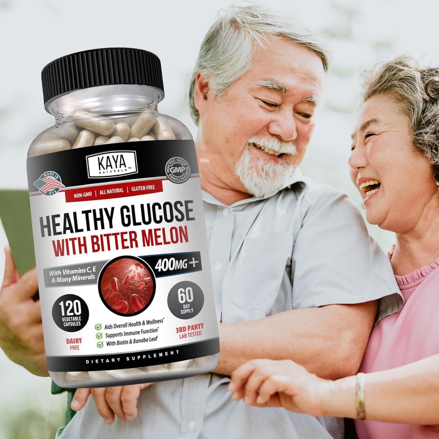 Suplemento Gluco Kaya Naturals 120 Cápsulas - Salud Azúcar